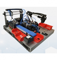로봇 PLC 컨베이어를 포함한 스마트 팩토리 실습장비 Automatics Smart Factory Training Equipment